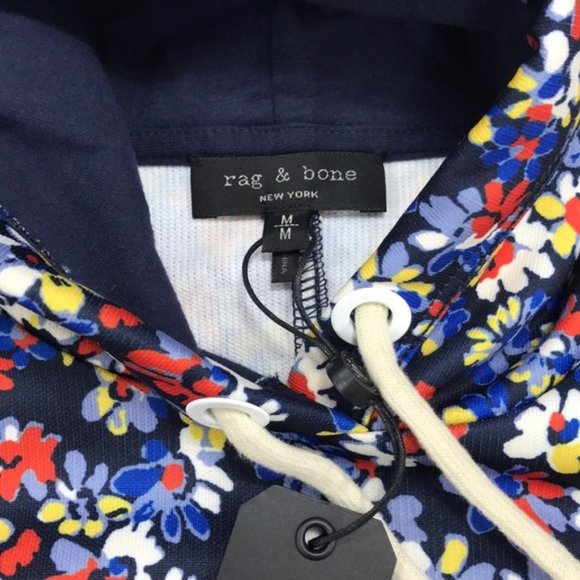 Rag & Bone Floral Drawstring Hoodie - Picture 8 of 11